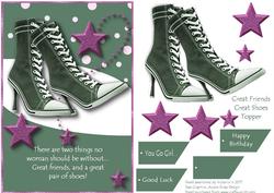 Great Friends Great Shoes Card Topper 2