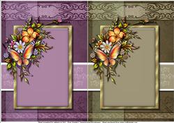 2 Butterfly Bouquet Card Toppers