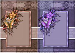 2 Butterfly Bouquet Card Toppers - 2