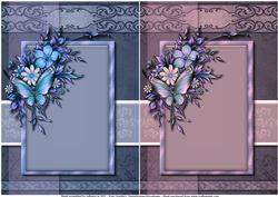 2 Butterfly Bouquet Card Toppers - 3