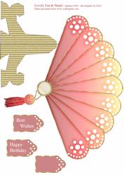 Lovely Fan & Stand Card