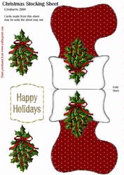 Christmas Stocking with Holley Card