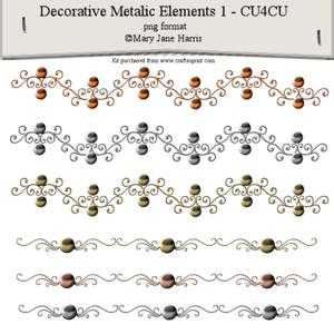 Decorative Metallic Elements - Cu4cu