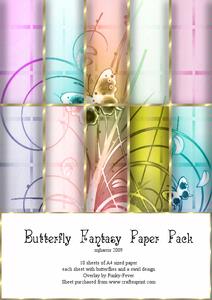Butterfly Fantasy Paper Pack
