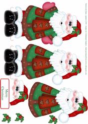 Christmas Patch-work Santa Step-by-step