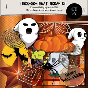 Trick-or-treat Scrap Kit - Cu