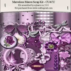 Marvelous Mauve Scrap Kit - Cu4cu