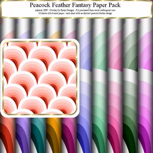 Peacock Feather Fantasy Paper Pack