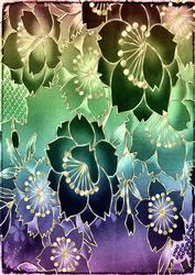 Exotic Flowers Backing Paper