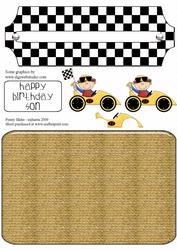 Race Car Birthday Penny Slider