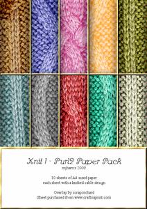 Knit 1 - Purl 2 Paper Pack