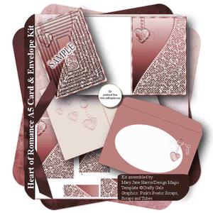 Heart of Romance Card & Envelope Kit