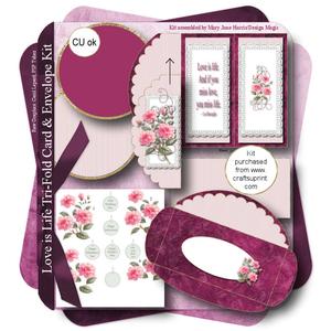 Love is Life Tri-fold Card & Envelope Kit