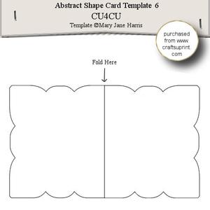Abstract Shape Card Template 6