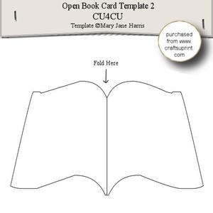 Open Book Card Template 2