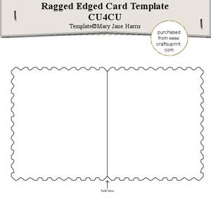 Ragged Edged Card Template - Cu4cu