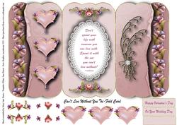 Can't Live Without You Tri-fold Card