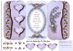 Can't Live Without You Tri-fold Card 2