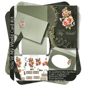 You're My World Card & Envelope Kit