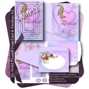 My World Pyramid Front Card & Envelope Kit