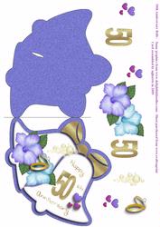 50th Anniversary Double Bell Card