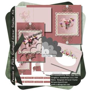 Passion in Pinks Scalloped Corner Stacker Kit