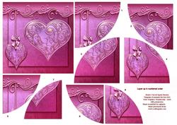 Hearts Rounded Spiral Stacker Card Topper 2
