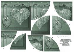 Hearts Rounded Spiral Stacker Card Topper 3