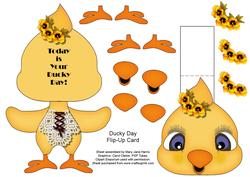 Ducky Day Flip-up Card