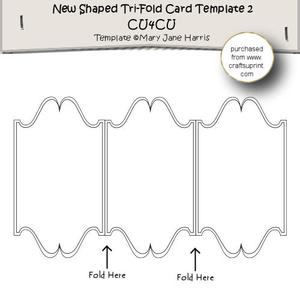 New Shaped Card Template 2 - Cu4cu