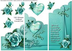 Life's Moments Scalloped Cascade Card