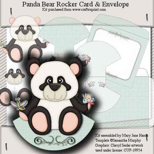 Panda Bear Wobble Card & Envelope