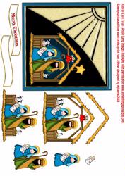 Nativity Card Front Step-by-step