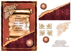 Birthday from the Heart Topper