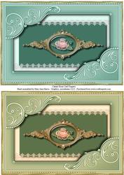 Cameo Roses - 2 Card Toppers 1