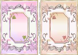 Butterflies on the Corners - 2 Card Toppers 1