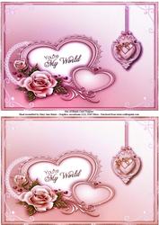 Trio of Hearts - 2 Card Toppers 2