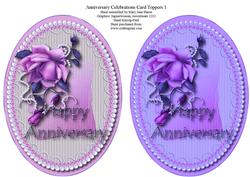 Anniversary Celebrations - 2 Card Toppers 1