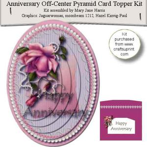 Anniversary Off-center Pyramid Card Topper Kit