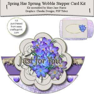 Spring Has Sprung Wobble Stepper Card Kit