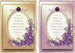 2 Pearl Framed Card Topper