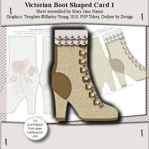 Victorian Boot Shaped Card 1