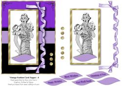 Vintage Fashion Card Front