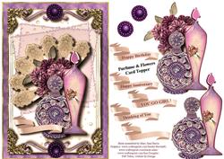 Purfume & Flowers Card Topper 2