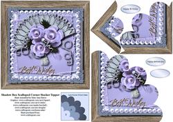 Shadow Box Scalloped Corner Stacker Card Topper 2
