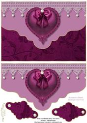 Romance & Hearts Envelope Card Front 1