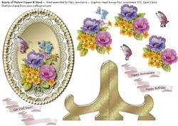 Beauty of Nature Oval Topper & Card Stand 1