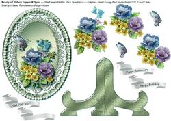 Beauty of Nature Oval Topper & Card Stand 2