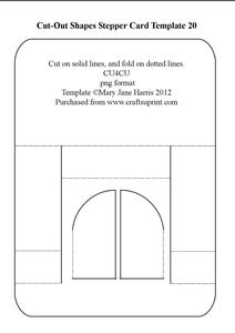 Cut-out Shapes Stepper Card Template 20
