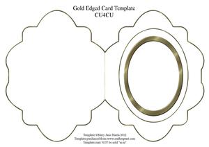 Gold Edged Card Template - Cu4cu